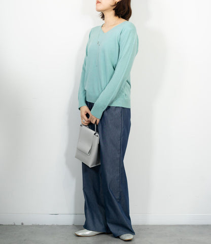 デニムライクイージーパンツ