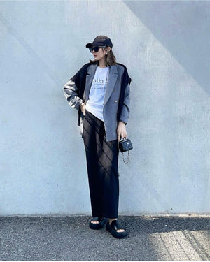 ミラーロングスカート