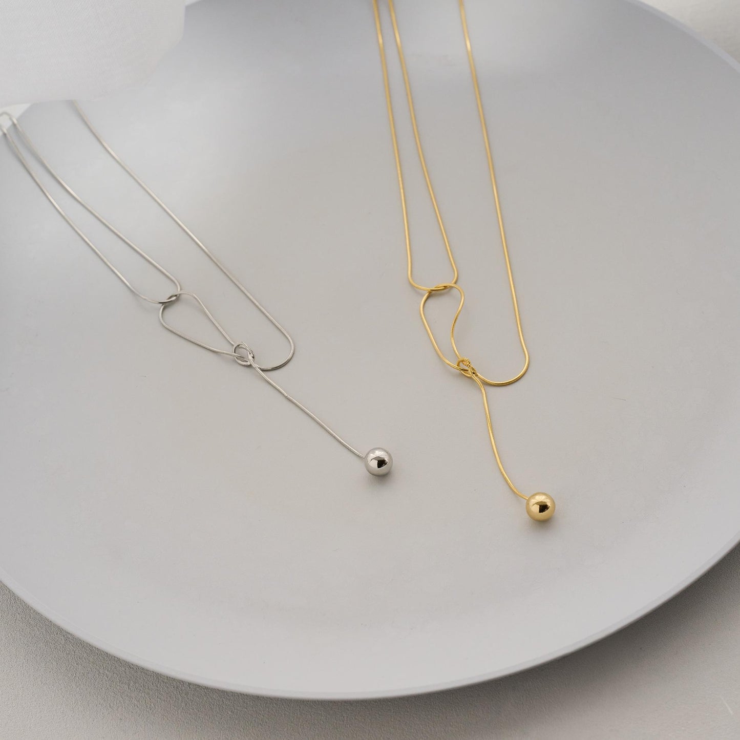 ノット ワンボール ネックレス