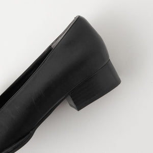 キルトリボン スリッポン シューズ / ローファー（3cmヒール）-撥水-