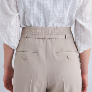 サラフール ベルト ワイド パンツ -マシンウォッシャブル・ストレッチ・UVカット-