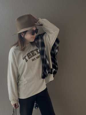 レオパードロゴロングTシャツ