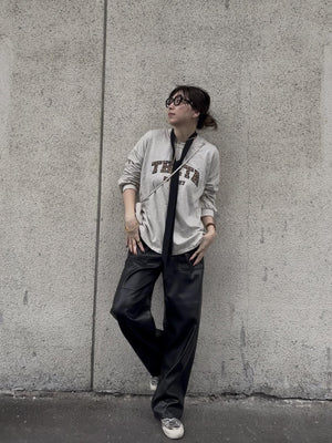 レオパードロゴロングTシャツ