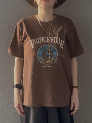 ヴィンテージライクPRINCEVILLEロゴTシャツ