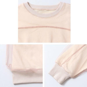 チュールレイヤードカットソー