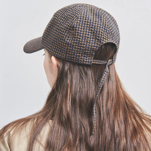 ギンガムチェック キャップ UV