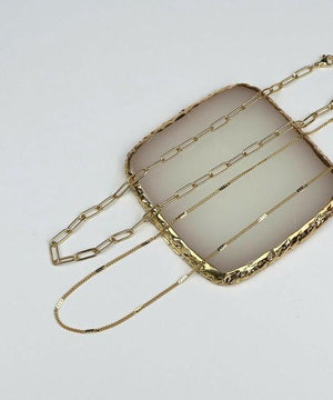 オーバルチェーンツインネックレス