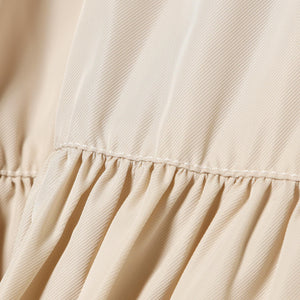 【百田夏菜子さん着用】【洗える】ツイル ギャザー スカート（S〜M）