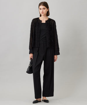 ウール2WAYストレッチ ワイドパンツ