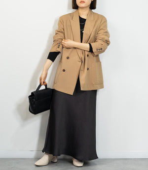 ラメリブクルーネックスリムニット