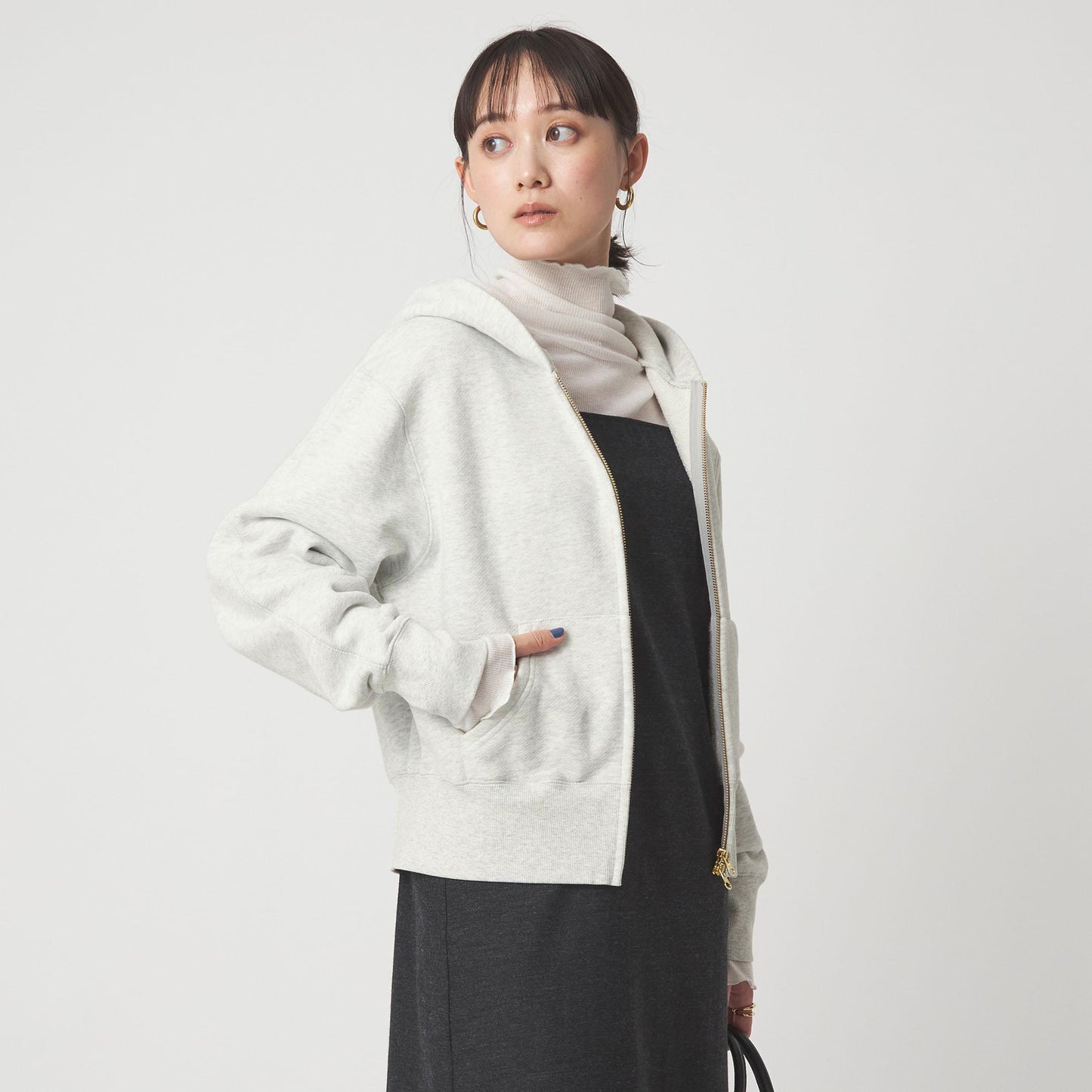 ダブルジップ フーディー