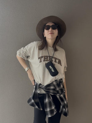 レオパードロゴロングTシャツ