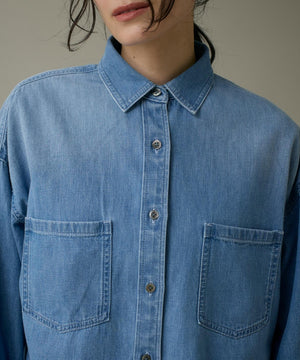オーバーサイズデニムシャツ