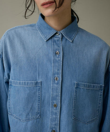 オーバーサイズデニムシャツ