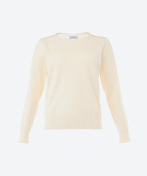 クルーネックストレートニット