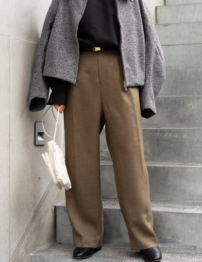 ワイドストレートパンツ