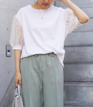 シアーフリンジドッキングカットソー