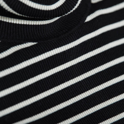 リブタートルニットプルオーバー≪手洗い可能≫