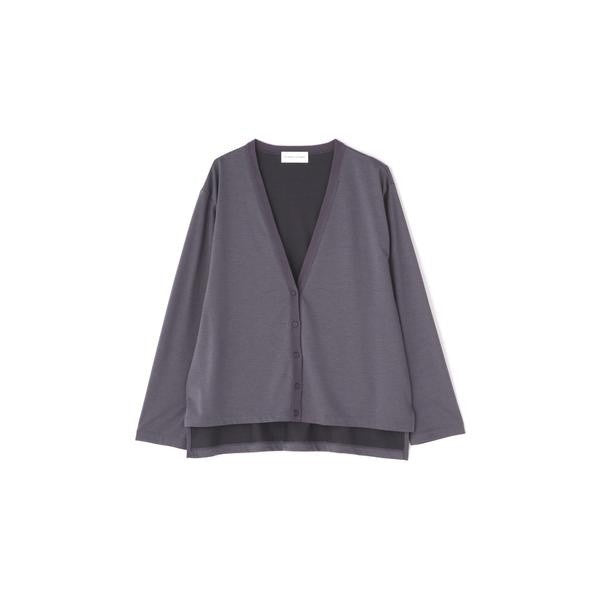 プレ－ティング天竺カーディガン