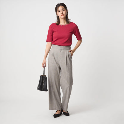 ニットライク スクエアネック カットソー