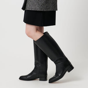 バックジップ ロングブーツ