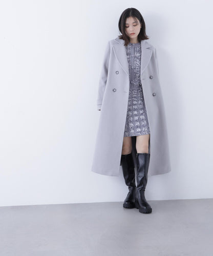 ビッグカラーダブルチェスターコート