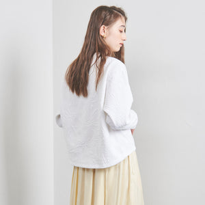 BOTANY ジャガード スウェット プルオーバー