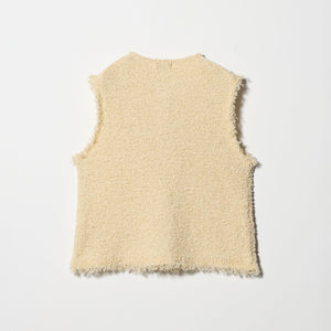 フリンジラメ ノースリーブ ニット