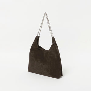 スエードライク チェーン ショルダーバッグ