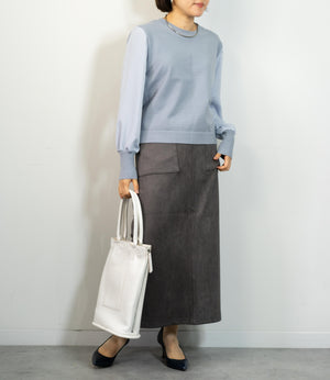 布帛切り替えコンパクトニット