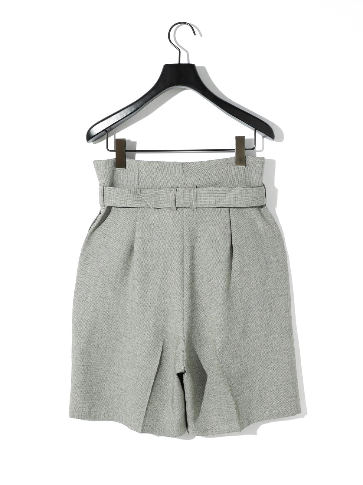 MIDIUMISOLID for Ladies ハイウエストベルト付きショーツ