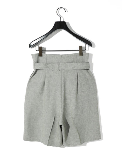 MIDIUMISOLID for Ladies ハイウエストベルト付きショーツ