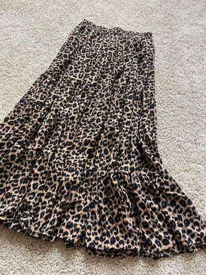 レオパードティアードスカート