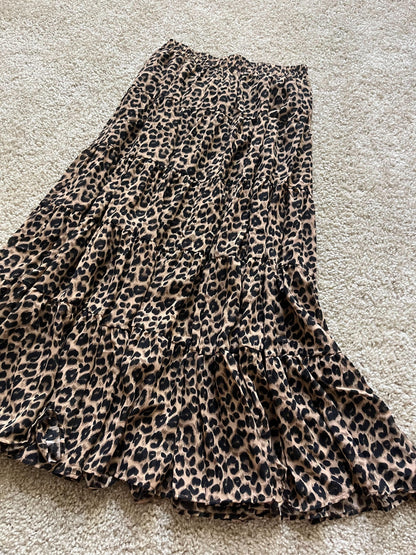 レオパードティアードスカート