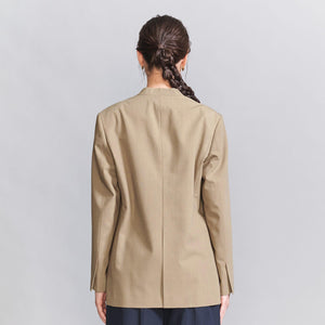 カットオフ カラーレス ジャケット