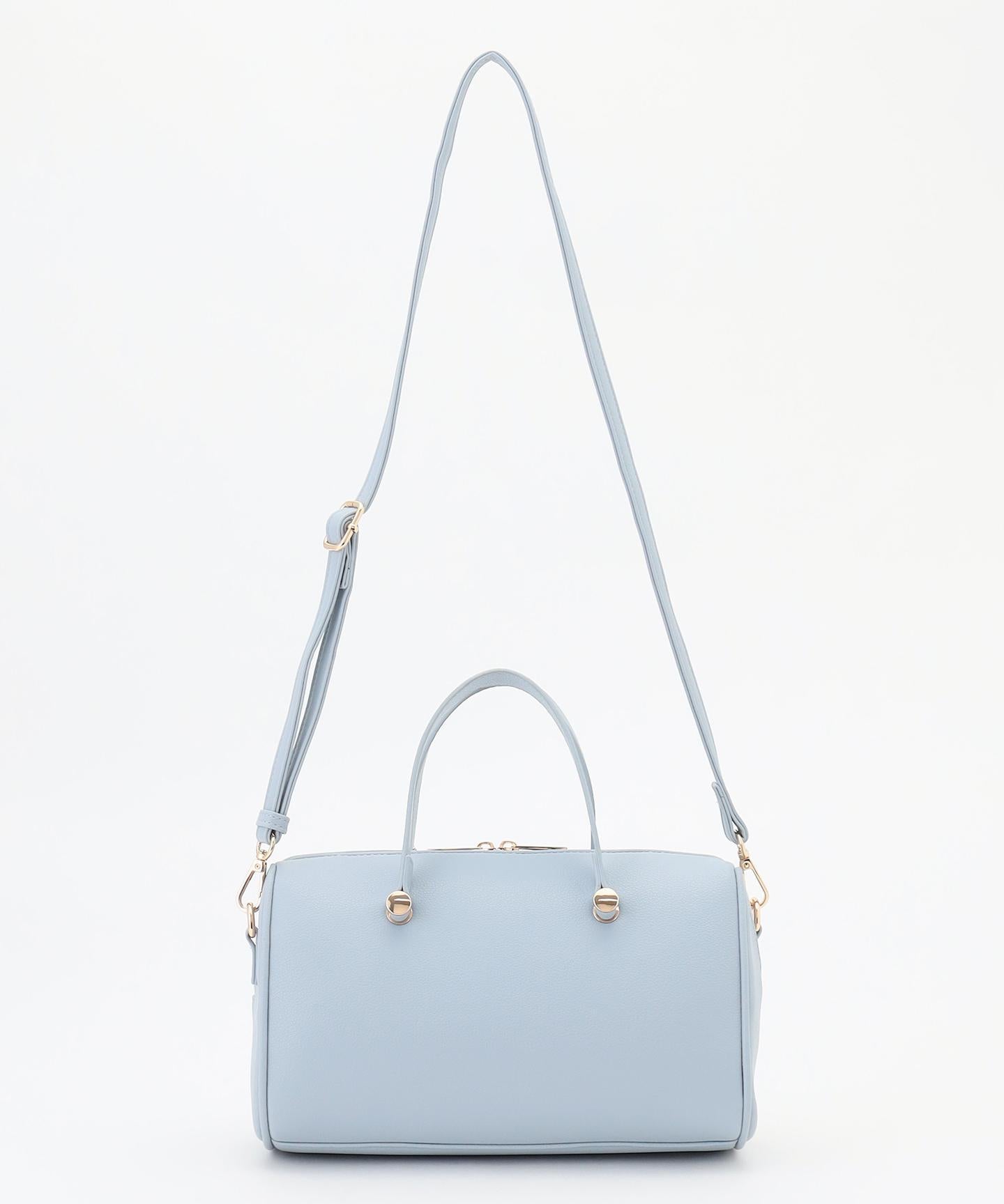 メタルアクセント ボストンバッグ