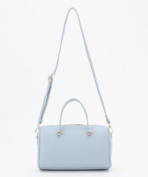 メタルアクセント ボストンバッグ