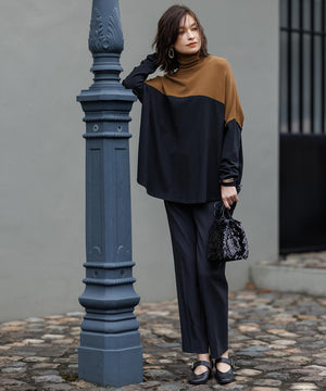 トリアセボディシェルピーチ スティックパンツ