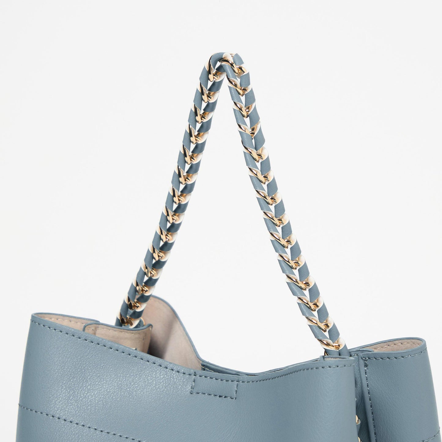 チェーンハンドル 2WAY スクエアバッグ ショルダーバッグ