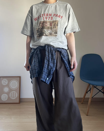 レトロCARプリントTシャツ