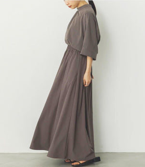 【接触冷感】ギャザーフレアスカート