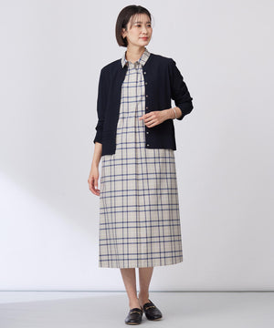 RAYON ELITE STRETCH クルーネック カーディガン