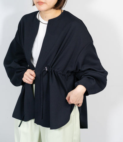 カットジョーゼットウエストマークブルゾン