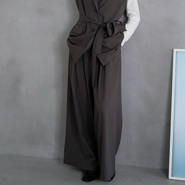 タックワイドパンツ