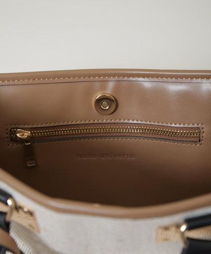 バイカラーキャンバスバッグ