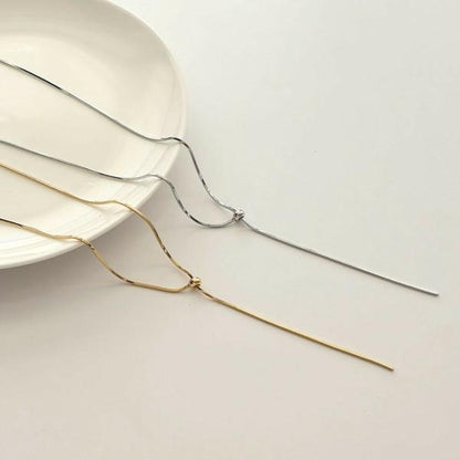 Yシェイプロングネックレス