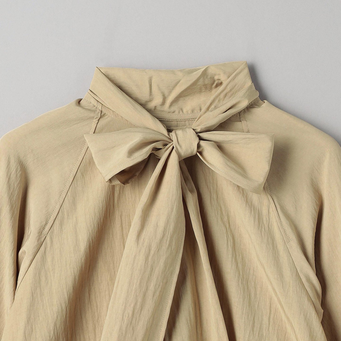 【WEB限定 Wardrobe DAILY MINIMAL】リボンタイブラウス -2WAY/ウォッシャブル-