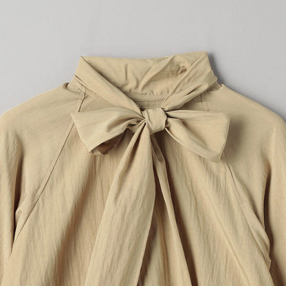【WEB限定 Wardrobe DAILY MINIMAL】リボンタイブラウス -2WAY/ウォッシャブル-