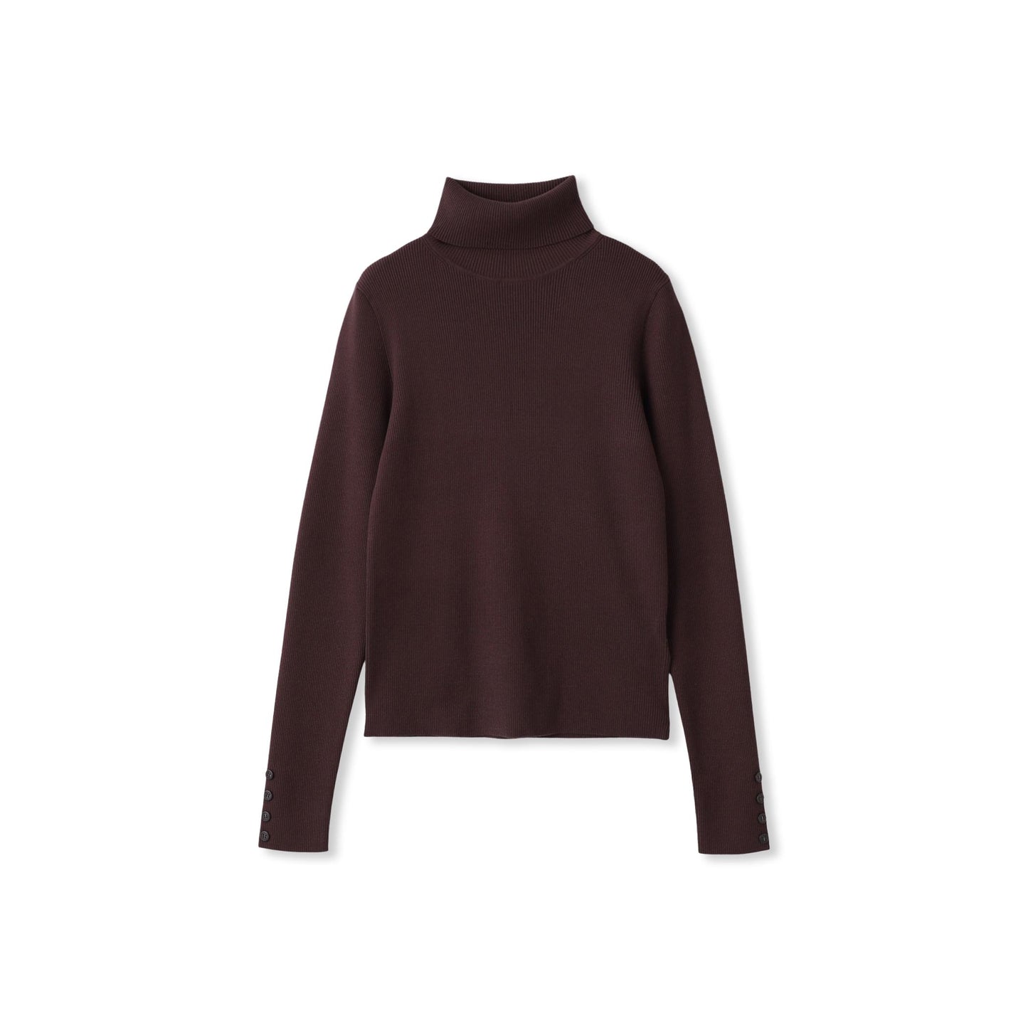 リブタートルニットプルオーバー≪手洗い可能≫