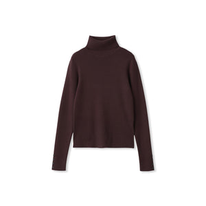 リブタートルニットプルオーバー≪手洗い可能≫